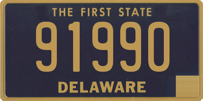 DE license plate 91990