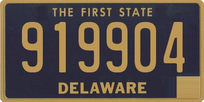 DE license plate 919904
