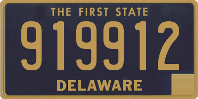DE license plate 919912