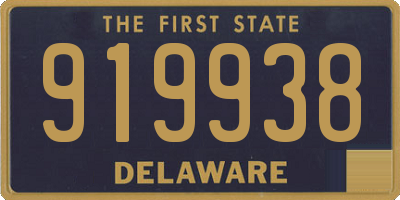 DE license plate 919938