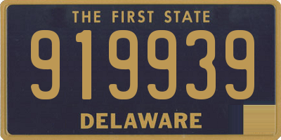 DE license plate 919939