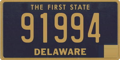 DE license plate 91994
