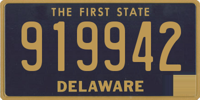DE license plate 919942