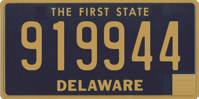 DE license plate 919944