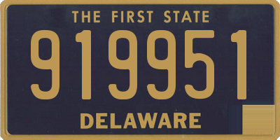 DE license plate 919951