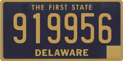 DE license plate 919956