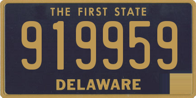 DE license plate 919959