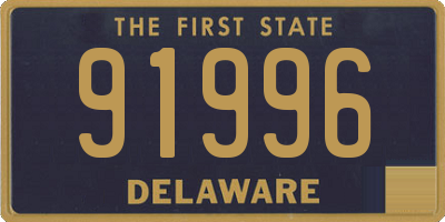 DE license plate 91996