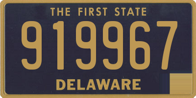 DE license plate 919967