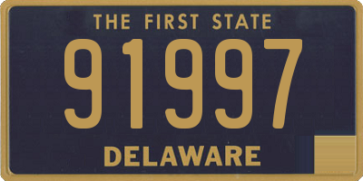 DE license plate 91997
