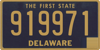 DE license plate 919971