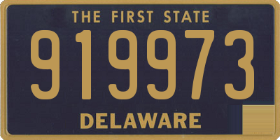DE license plate 919973