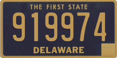 DE license plate 919974
