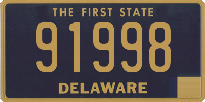 DE license plate 91998