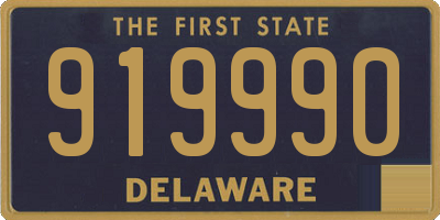 DE license plate 919990