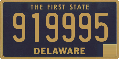 DE license plate 919995