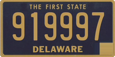 DE license plate 919997