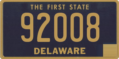 DE license plate 92008
