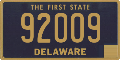 DE license plate 92009
