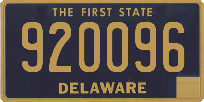 DE license plate 920096
