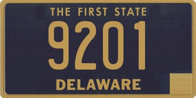 DE license plate 9201