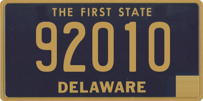 DE license plate 92010