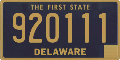 DE license plate 920111