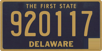 DE license plate 920117