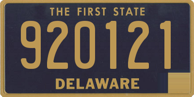 DE license plate 920121