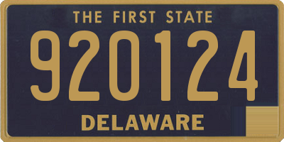 DE license plate 920124