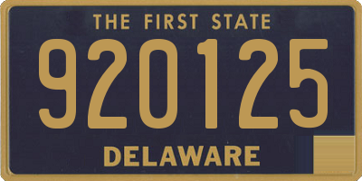 DE license plate 920125