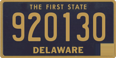 DE license plate 920130
