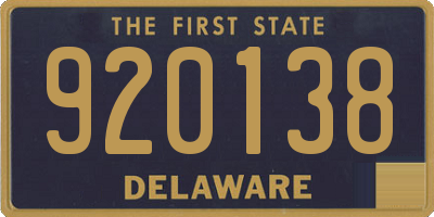 DE license plate 920138
