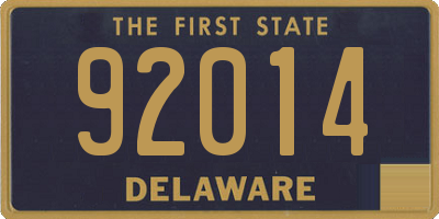 DE license plate 92014