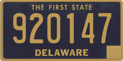 DE license plate 920147