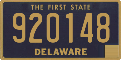 DE license plate 920148