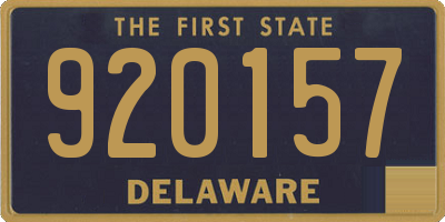 DE license plate 920157