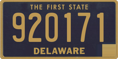 DE license plate 920171