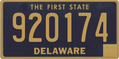 DE license plate 920174