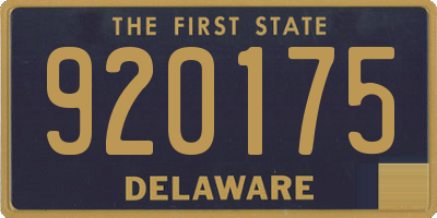 DE license plate 920175