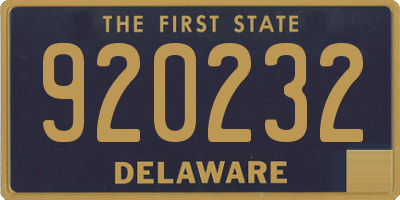 DE license plate 920232