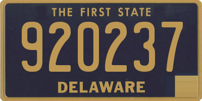 DE license plate 920237