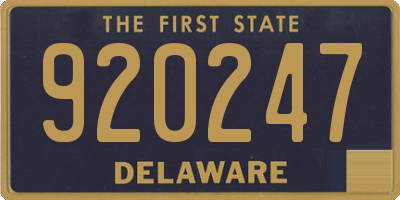 DE license plate 920247