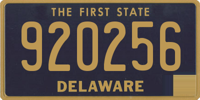 DE license plate 920256