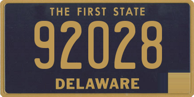 DE license plate 92028