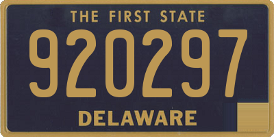DE license plate 920297