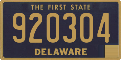 DE license plate 920304