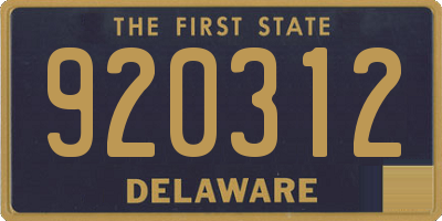 DE license plate 920312