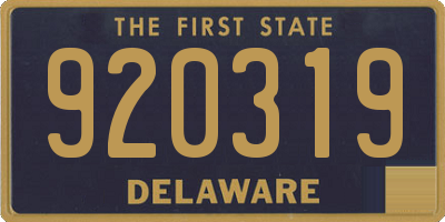 DE license plate 920319