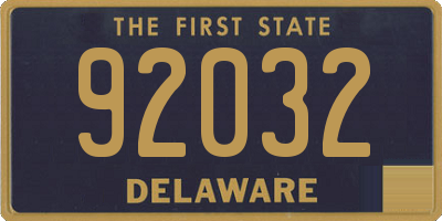 DE license plate 92032